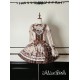 Alice Girl Bear Chocolate Salopette and JSK(1st Pre-Order/Full Payment Without Shipping)